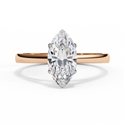 Marquise Cut Lab-Grown Diamond Engagement Ring | Classic Solitaire Ring | Ethical & Sustainable